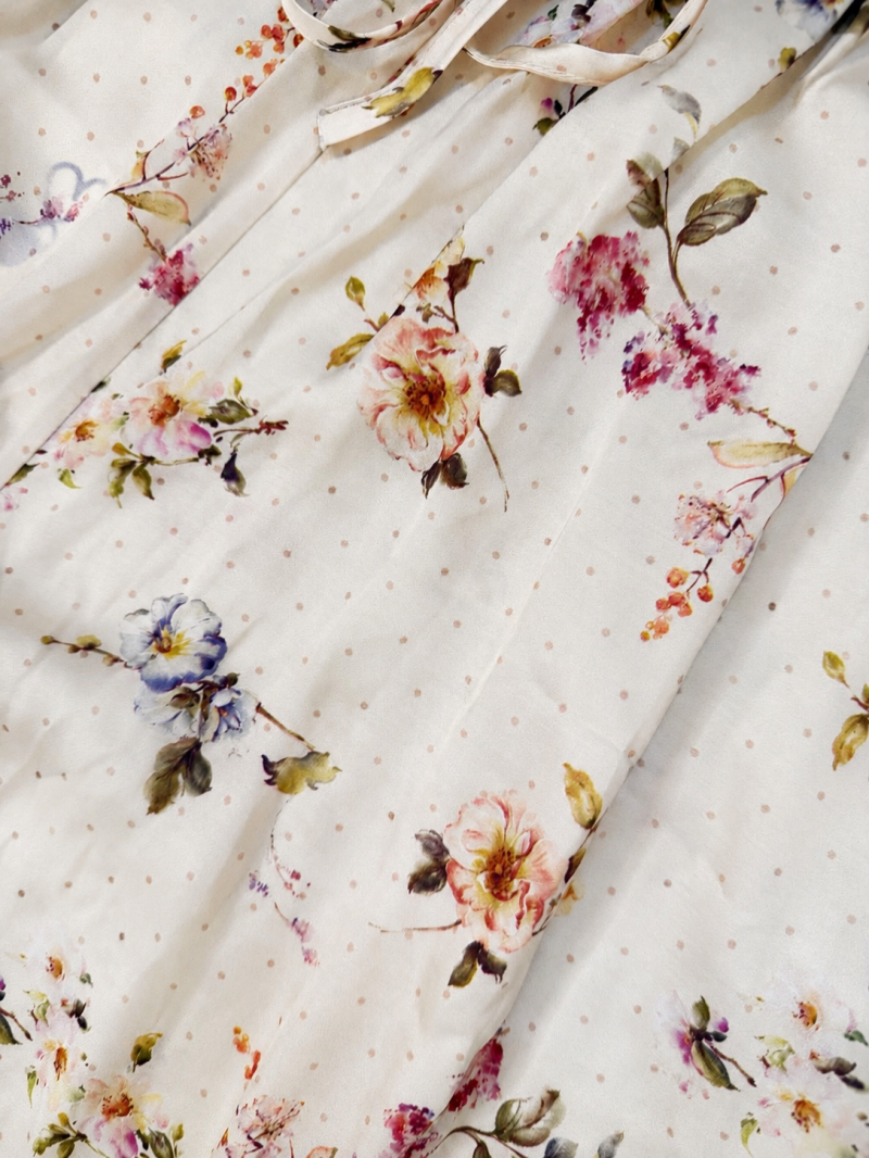 Pantalon Palazzo Fleuri – Taille Unique (38 au 44) Made in Italy – vue 2