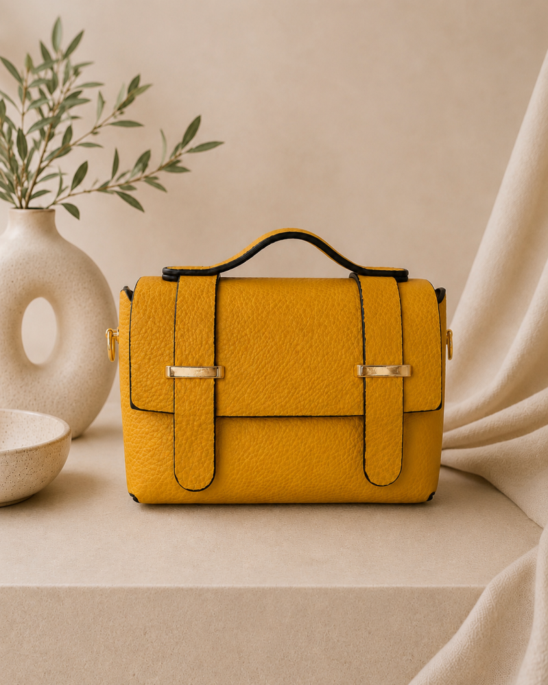Sac à main grainé plusieurs coloris – présentation complémentaire