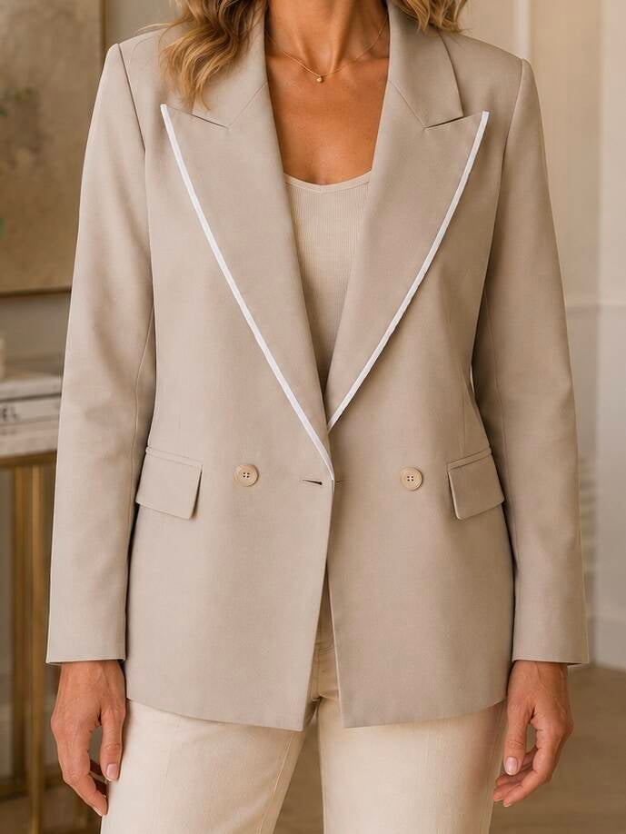 Blazer col V –Taille M (36 au 38) Made in Italy – vue 2