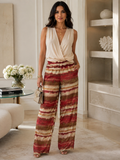 Pantalon large multicolore effet Lurex – vue principale