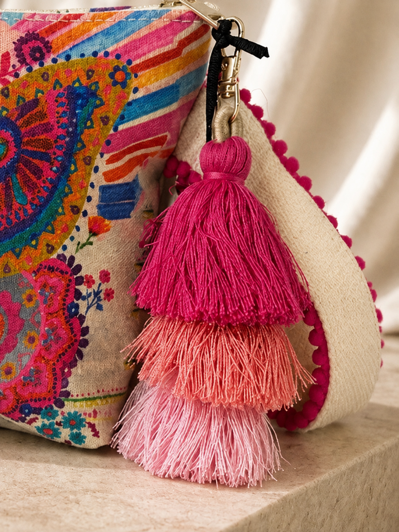Trousse imprimé papillon multicolore – autre vue