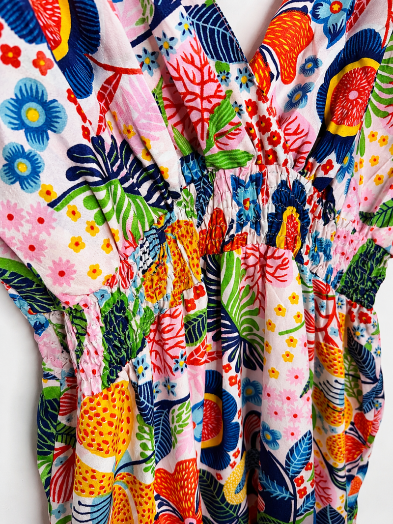 Robe longue fluide 70 % soie - Taille unique (34 au 40) – vue 5