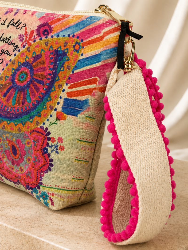 Trousse imprimé papillon multicolore – détail du produit