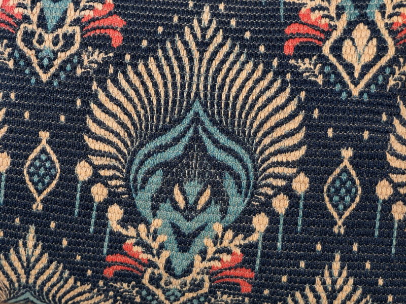 Sac bandoulière bohème bleu marine – détail du produit