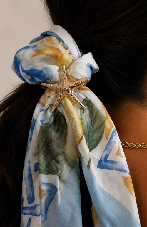 Accessoire de Sac & Cheveux « Étoile Marine » – Made in Italy – Silk Blend – vue 2
