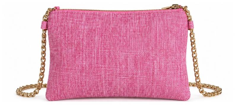Sac bandoulière multicolore à chaîne dorée – autre vue